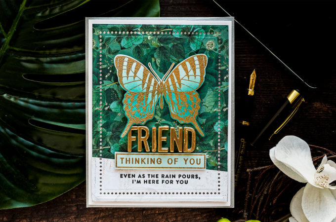 Simon Says Stamp | June 2020 Card Kit Inspiration - Thinking of You Friend Card by Yana Smakula #sssck #simonsaysstamp #cardmaking
