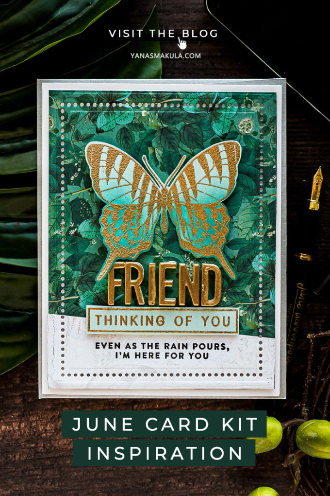 Simon Says Stamp | June 2020 Card Kit Inspiration - Thinking of You Friend Card by Yana Smakula #sssck #simonsaysstamp #cardmaking 