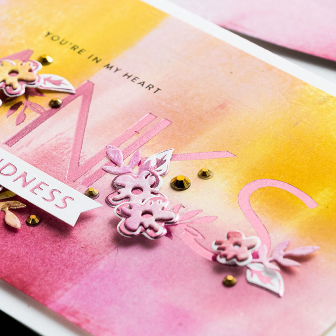 Partial Foiling How To featuring Spellbinders May 2020 Glimmer Hot Foil Kit of the Month and GLP-168 Especially For You Glimmer Hot Foil Plate & Die Set. Video tutorial by Yana Smakula #Spellbinders #GlimmerHotFoil #HotFoil #Cardmaking