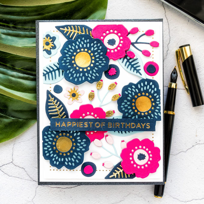 Spellbinders June 2020 Club Kits Card Ideas by Yana Smakula #Spellbinders #SpellbindersClubKits #Cardmaking #DieCutting #HotFoil