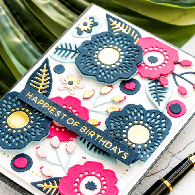 Spellbinders June 2020 Club Kits Card Ideas by Yana Smakula #Spellbinders #SpellbindersClubKits #Cardmaking #DieCutting #HotFoil