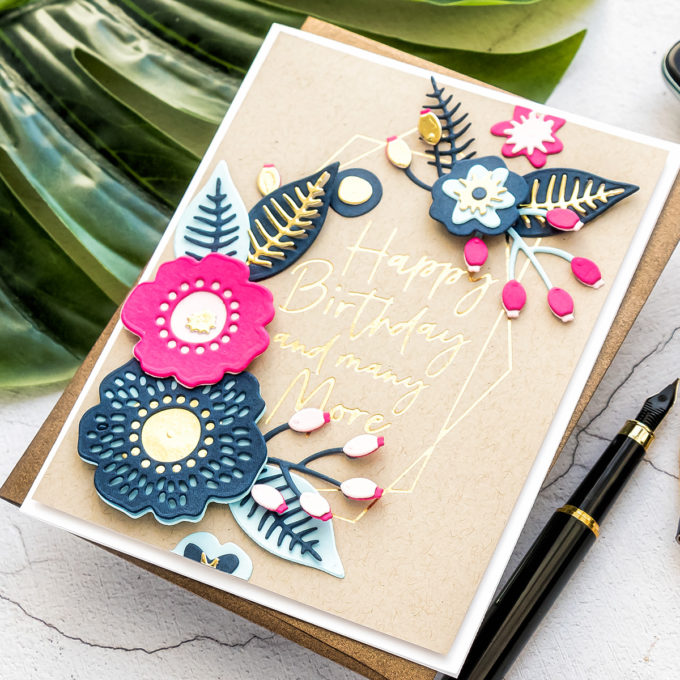 Spellbinders June 2020 Club Kits Card Ideas by Yana Smakula #Spellbinders #SpellbindersClubKits #Cardmaking #DieCutting #HotFoil