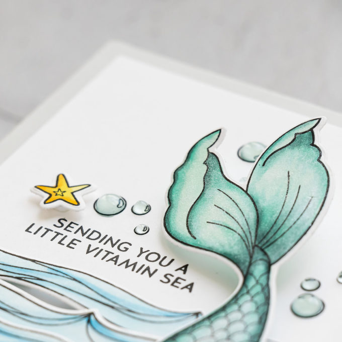 Simon Says Stamp | Sending You Vitamin Sea handmade card by Yana Smakula featuring BE A MERMAID sss102129 #simonsaysstamp #cardmaking #stamping #handmadecard