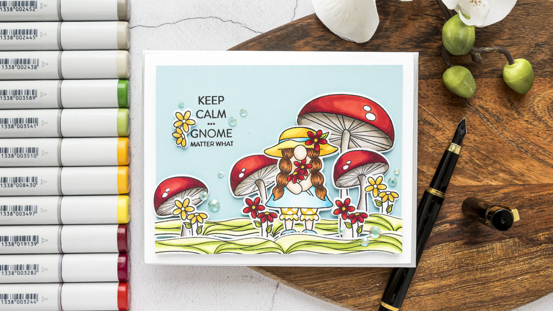 Simon Says Stamp | Keep Calm... Gnome Matter What Greeting Card by Yana Smakula featuring CHILLIN GNOMES sss102136 #simonsaysstamp #cardmaking #SSSSendHappiness #SSSendACard #SSSUnitedWeCraft