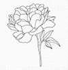 MFT Stamps Peony Perfection