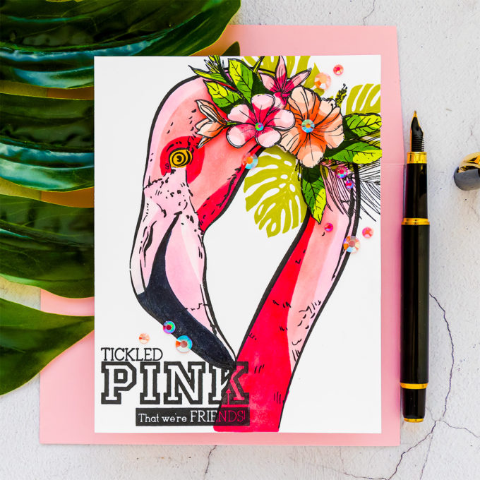 Colorado Craft Company | July 2020 | Cardmaking & Coloring in Graphic Style. No Blending Copic Coloring with Big & Bold sets. Video + Giveaways #cardmaking #coloradocraftcompany #copiccoloring #stamping