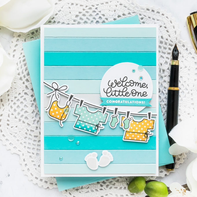 Simon Says Stamp | Welcome Little One Baby Card by Yana Smakula featuring OH BABY sss101815 #cardmaking #simonsaysstamp #copiccoloring #copicmarkers #handmadecard #SSSSendHappiness #SSSendACard #SSSUnitedWeCraft