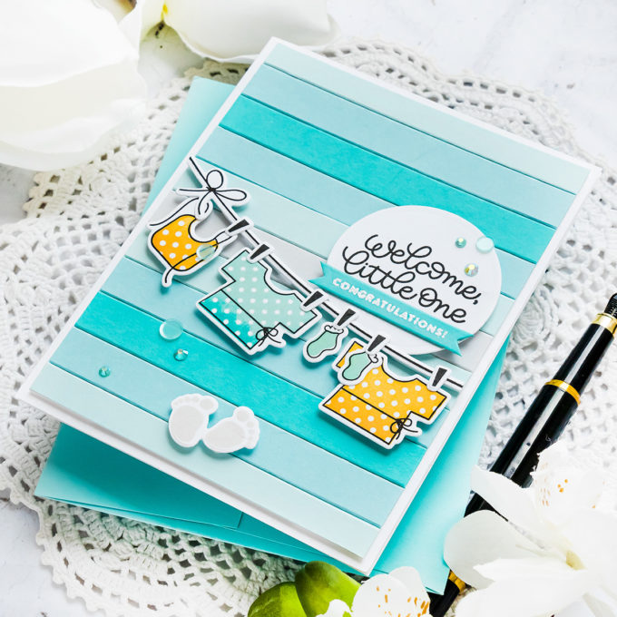 Simon Says Stamp | Welcome Little One Baby Card by Yana Smakula featuring OH BABY sss101815 #cardmaking #simonsaysstamp #copiccoloring #copicmarkers #handmadecard #SSSSendHappiness #SSSendACard #SSSUnitedWeCraft