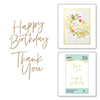 Spellbinders Thank You & Happy Birthday Glimmer Hot Foil Plate Set