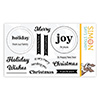 Simon Says Clear Stamps Circle Sentiments Christmas