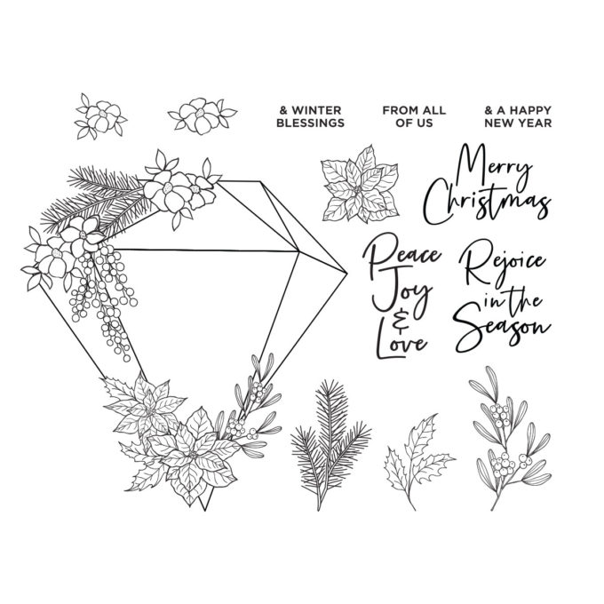 Spellbinders | Clear Stamp Of The Month Club Launch November 2020 Christmas Gem. Video tutorial - Christmas Greeting Cards