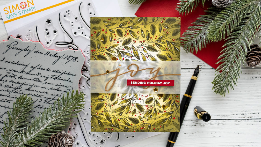 Simon Says Stamp | Sending Holiday Joy Christmas Greeting Card