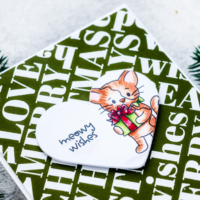 Simon Says Stamp | Meowy Wishes Christmas Card