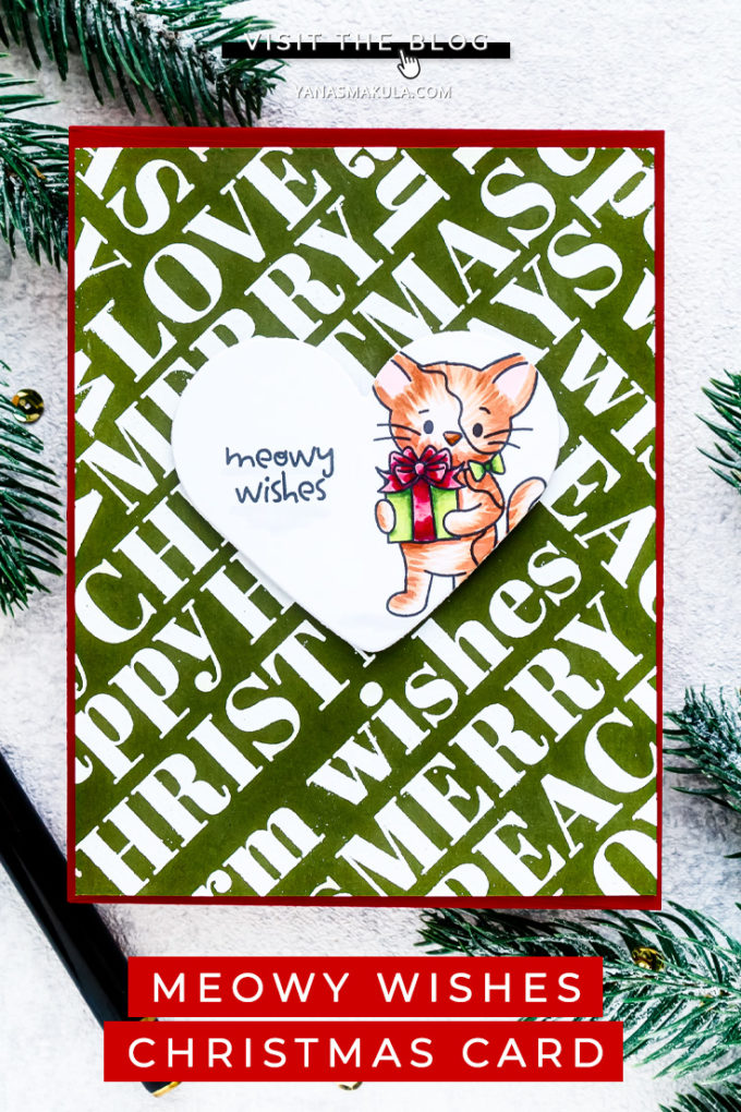 Simon Says Stamp | Meowy Wishes Christmas Card