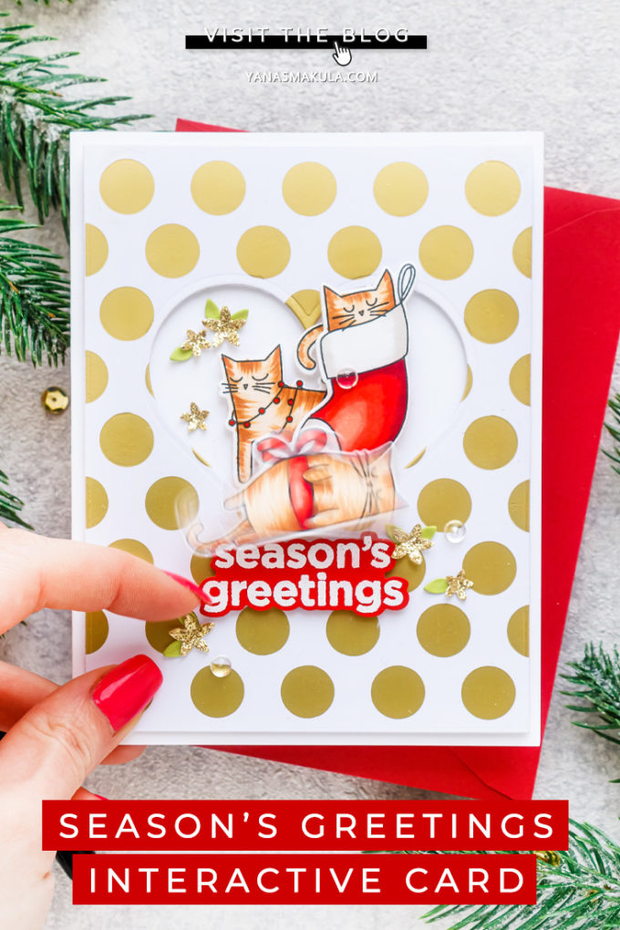 Simon Says Stamp | Interactive Cats Meowy Christmas Card