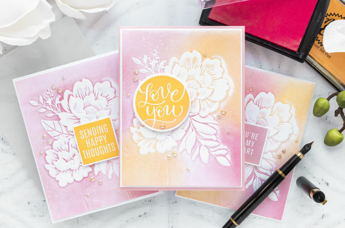 Simon Says Stamp | NEW Holly Jolly Release - 3D Embossing Floral Cards