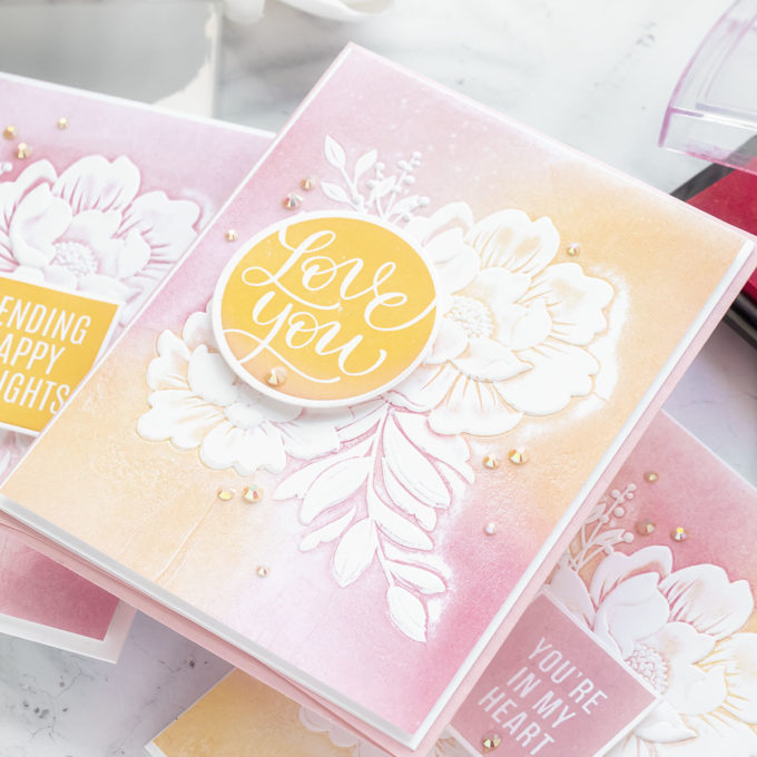 Simon Says Stamp | NEW Holly Jolly Release - 3D Embossing Floral Cards