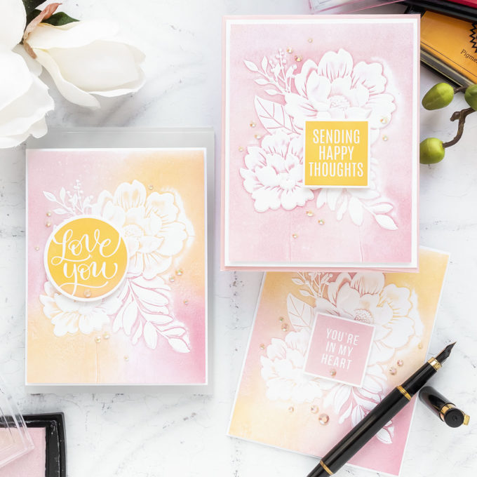 Simon Says Stamp | NEW Holly Jolly Release - 3D Embossing Floral Cards