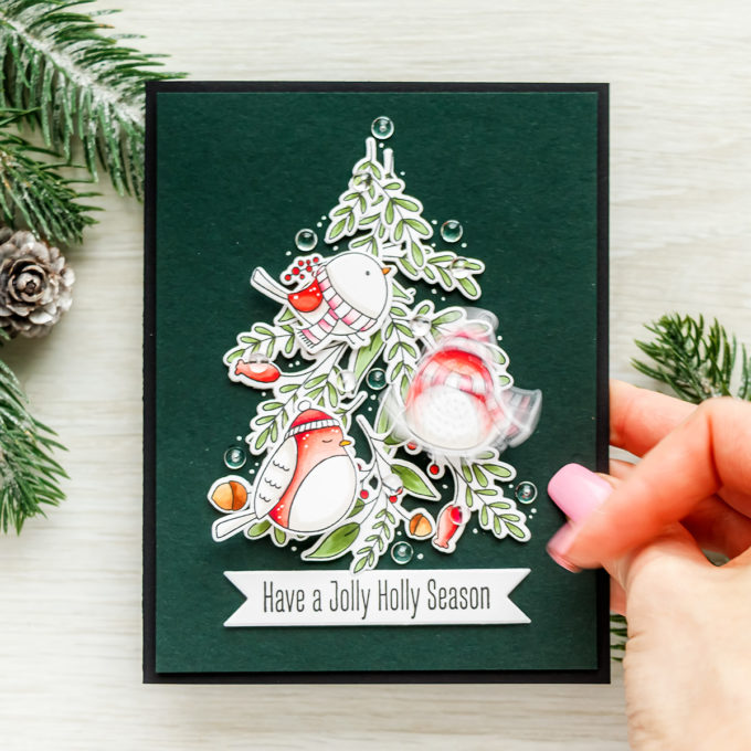 MFT Stamps | Interactive Action Wobble Christmas Card. Video