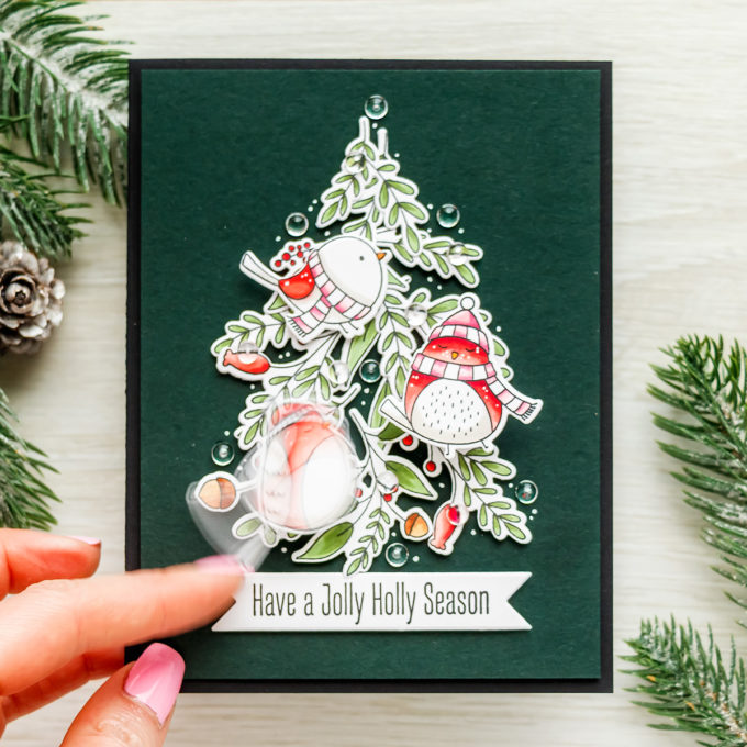 MFT Stamps | Interactive Action Wobble Christmas Card. Video