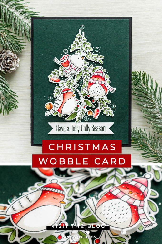 MFT Stamps | Interactive Action Wobble Christmas Card. Video