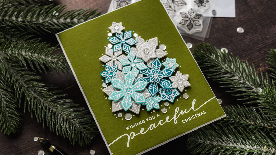 Simon Says Stamp | Stretch Your Stash - Snowflake Christmas Tree Card. Video