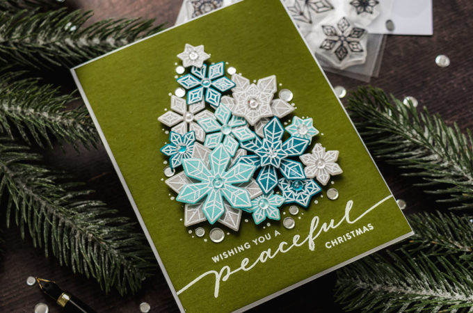 Simon Says Stamp | Stretch Your Stash - Snowflake Christmas Tree Card. Video