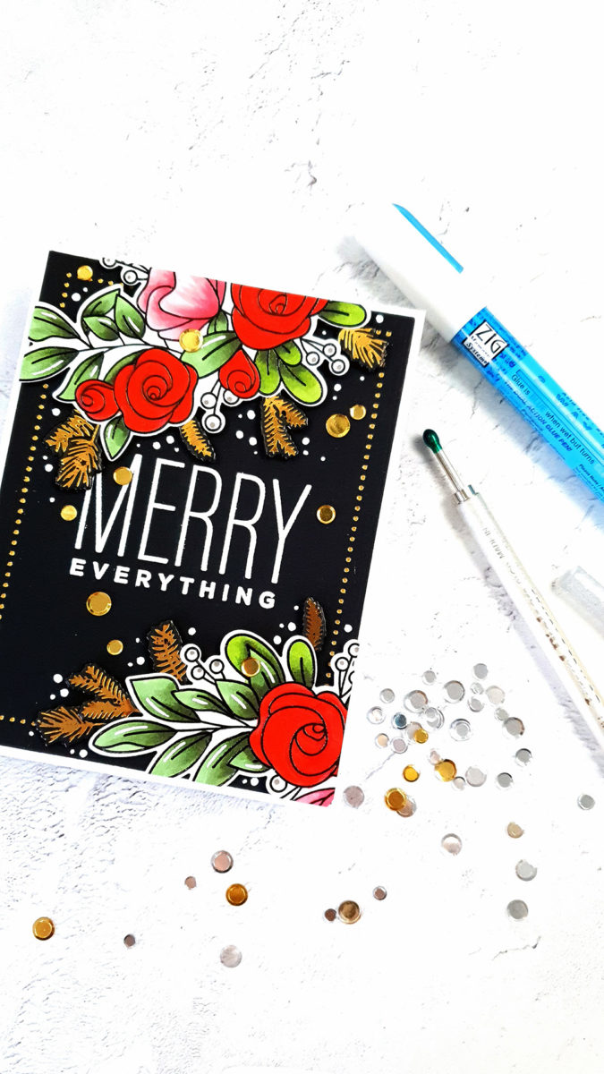 Simon Says Stamp | Merry Everything Christmas Card with Non Holiday Florals featuring YOU HAVE MY HEART sss202250c #simonsaysstamp #cardmaking #stamping #christmascard