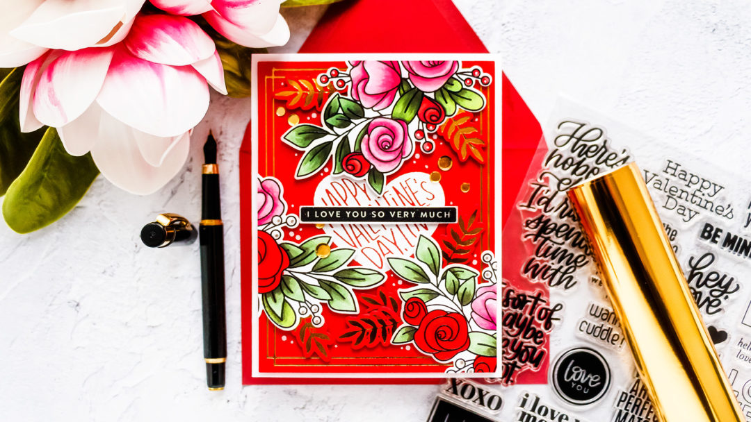 Simon Says Stamp | Stamped & Foiled Valentine's Day Card | Video