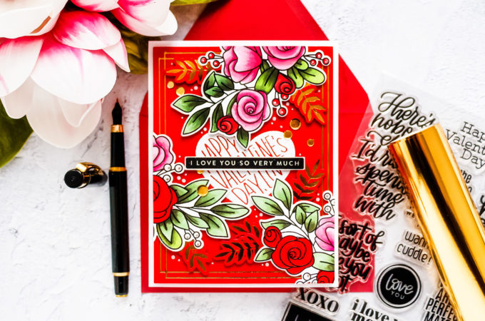 Simon Says Stamp | Stamped & Foiled Valentine's Day Card | Video