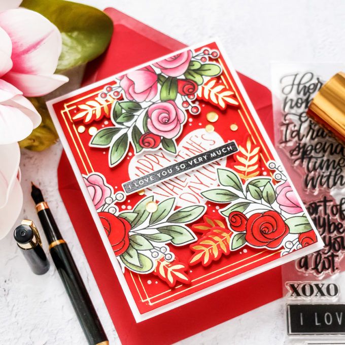 Simon Says Stamp | Stamped & Foiled Valentine's Day Card | Video