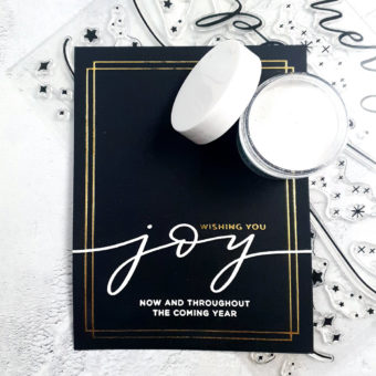 Simon Says Stamp | Foiling, Embossing, Stamping & More. Wishing You Joy Christmas Greeting Card by Yana Smakula