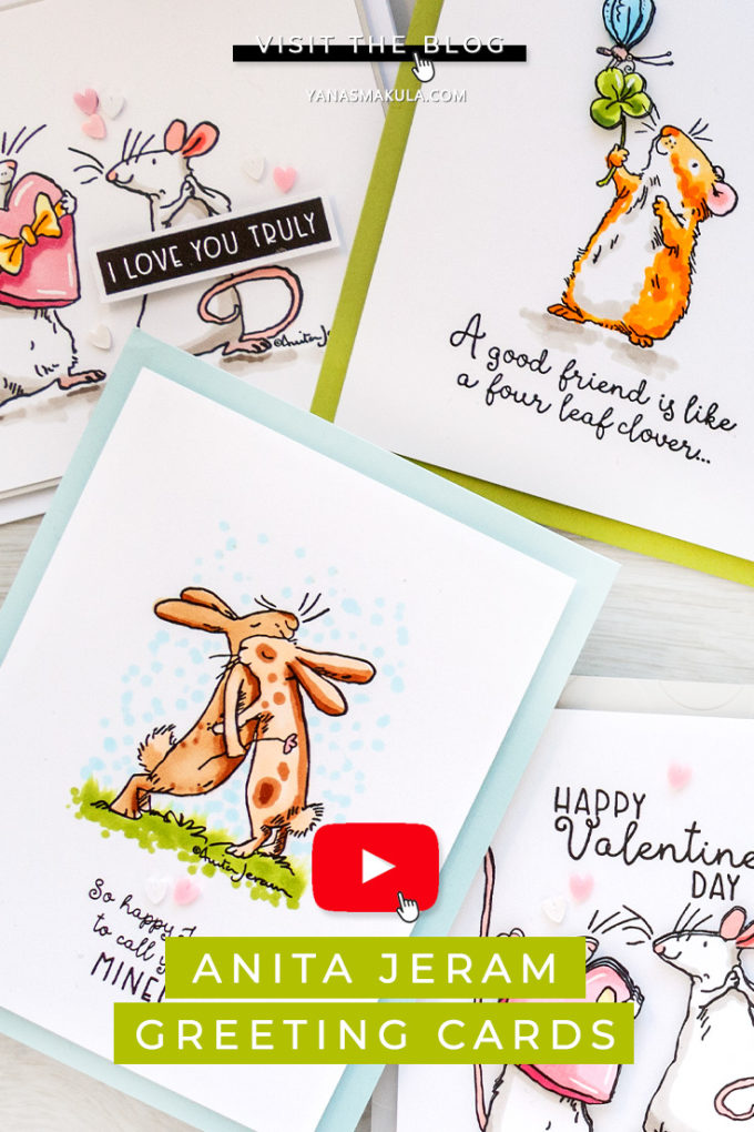 Colorado Craft Company | January 2021 Anita Jeram Greeting Cards | Dimensional Spotlight Technique | Video