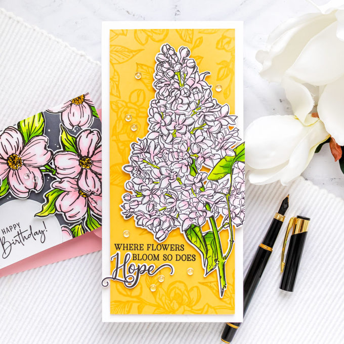 Colorado Craft Company | Slimline Floral Cards | Video + Giveaway