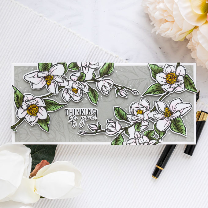 Colorado Craft Company | Slimline Floral Cards | Video + Giveaway