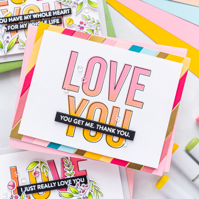 MFT Stamps | Love You Big Time 3 Ways | Video