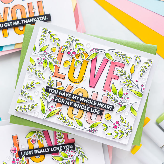 MFT Stamps | Love You Big Time 3 Ways | Video