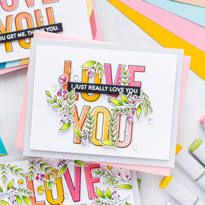 MFT Stamps | Love You Big Time 3 Ways | Video