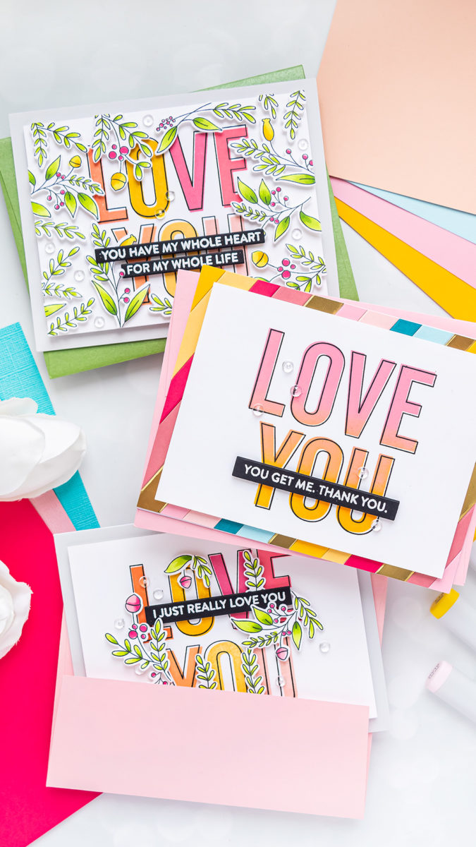 MFT Stamps | Love You Big Time 3 Ways | Video