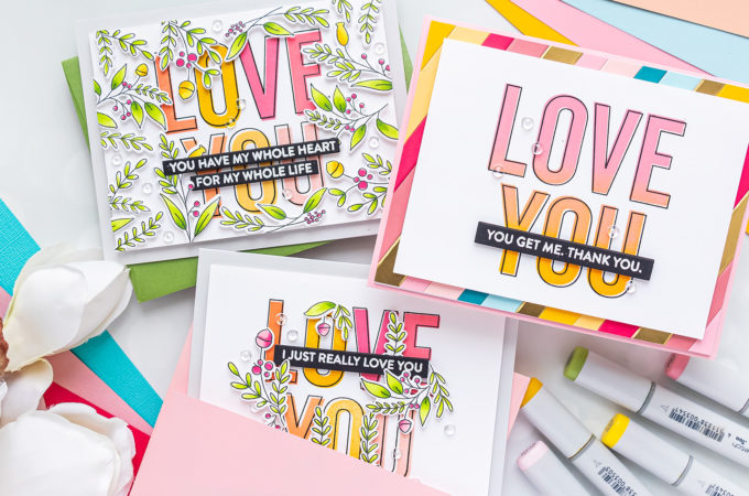 MFT Stamps | Love You Big Time 3 Ways | Video