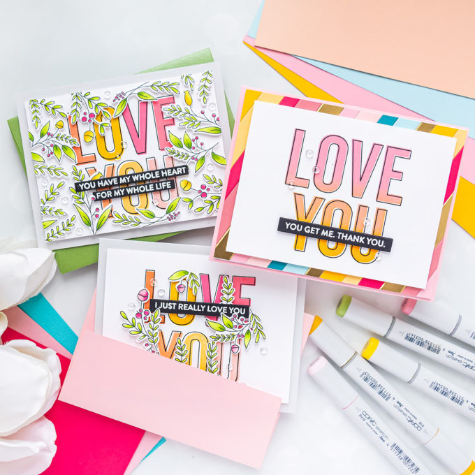 MFT Stamps | Love You Big Time 3 Ways | Video