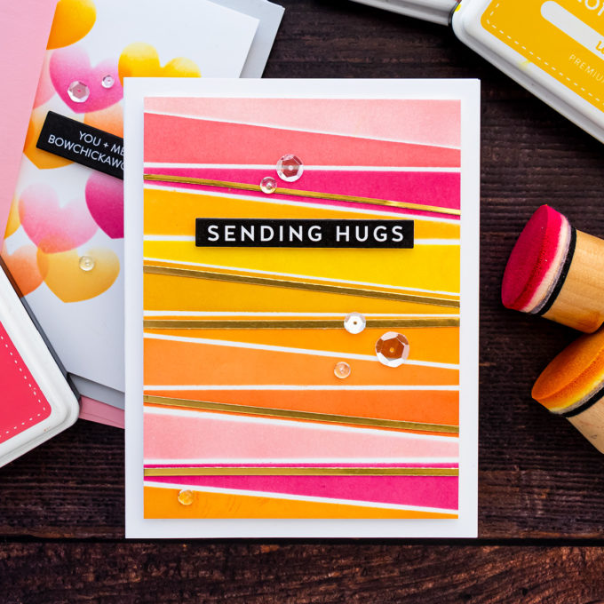 Colorful Stenciled Card Ideas - Video Tutorial