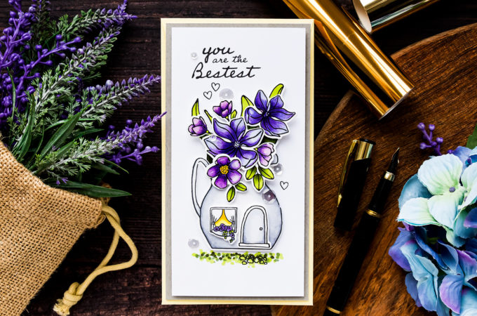 Simon Says Stamp | The Mini Slimline Magnolia Cottage Card