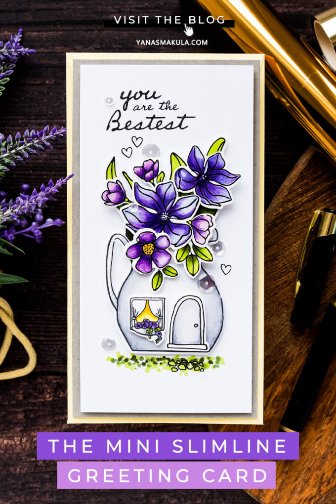 Simon Says Stamp | The Mini Slimline Magnolia Cottage Card