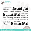 Simon Says Clear Stamps Slimline Beautiful You