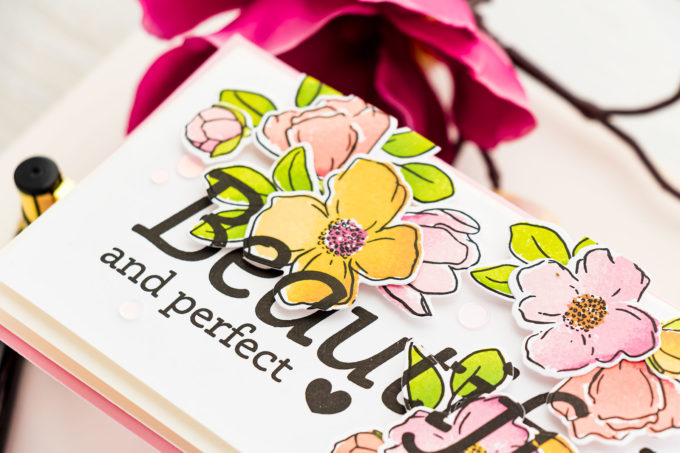 And coming to my blog and Youtube channel tomorrow - two cards featuring the Blooming Meadow stamps and dies, Slimline Beautiful You, and Welcoming stamps and dies. 