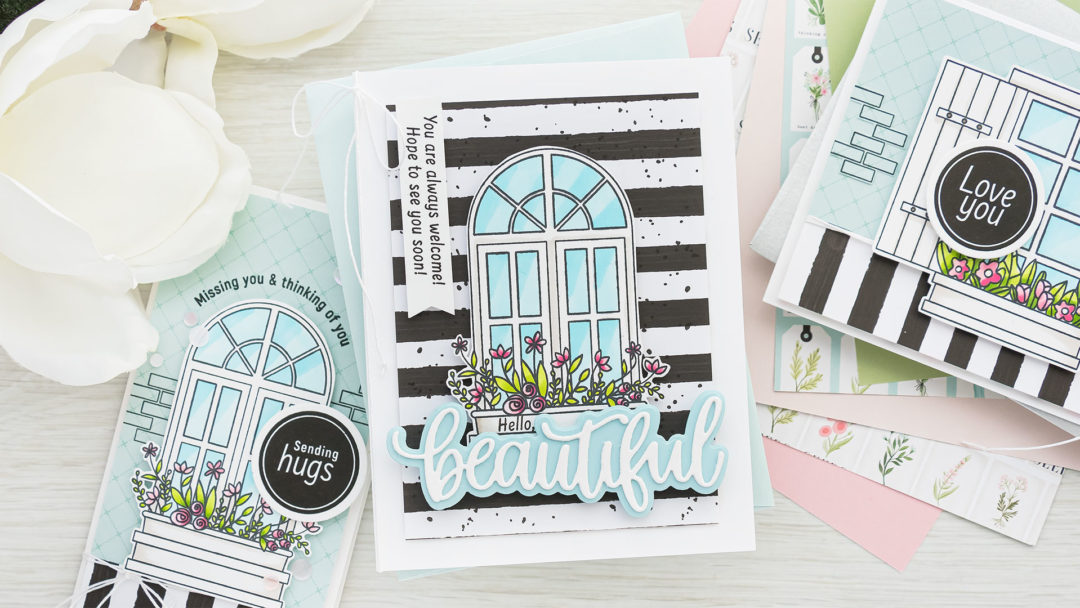 Simon Says Stamp | March 2021 Card Kit SPRING WINDOWS ck0321 #sssck #simonsaysstamp #cardmaking Handmade cards by Yana Smakula