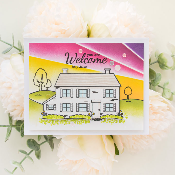 Simon Says Stamp | Hello Beautiful Release - You Are Welcome Anytime | Video | Blog Hop + Giveaway
