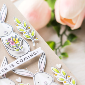 Simon Says Stamp | Easter Is Coming - Bunny Pattern Mini Slimline Card | Video