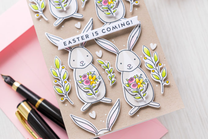 Simon Says Stamp | Easter Is Coming - Bunny Pattern Mini Slimline Card | Video